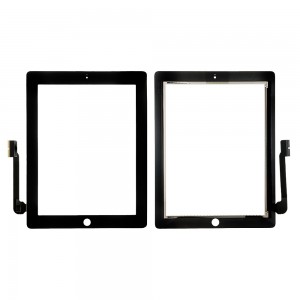 Сенсорное стекло, тачскрин для планшета Apple iPad 3, iPad 4 Retina, 9.7 2048x1536. Черный.