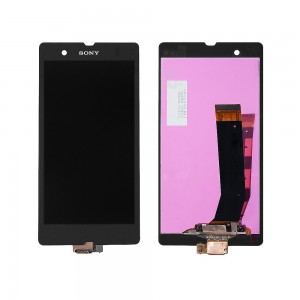 Дисплей, матрица и тачскрин для смартфона Sony Xperia Z C6602,  5 1080x1920, A+.Черный, без рамки.