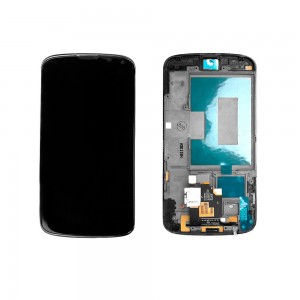 Дисплей, матрица и тачскрин для смартфона LG Nexus4, 4.7 1280x768, A+. Черный.