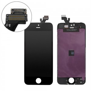 Дисплей, матрица и тачскрин для смартфона Apple iPhone 5, 4 640x1136, A+. Черный.