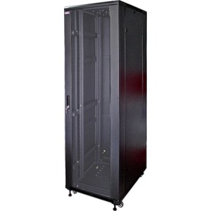 Шкаф MDX напольный 42U 600х800 дверь стекло черный MDX-CB-42U-6х8