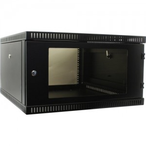 NT WALLBOX 6-66 B Шкаф 19 настенный, черный 6U 600*650, дверь стекло-металл