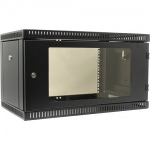 NT WALLBOX 6-63 B Шкаф 19 настенный, черный 6U 600*350, дверь стекло-металл
