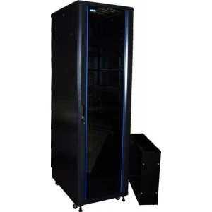 Шкаф серверный 19 Business Advanced, 42U 600x600, без дверей, с боковыми стенками, черный, 4 ЧАСТИ