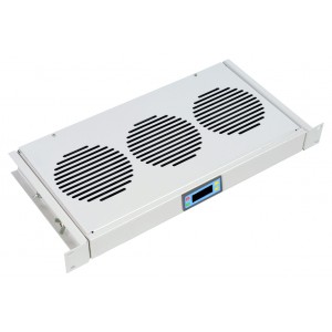 Вентиляторный модуль ЦМО МВ, 19, 220V, 1U, 45х482,6х250 мм (ВхШхГ), вентиляторов: 3, поток: 450 м3/ч, для шкафов и стоек, цвет: серый МВ-400-3К