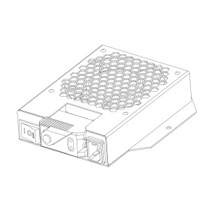 Вентиляторный модуль ЦМО МВ, 425х170х42 (ШхГхВ), вентиляторов: 1, для шкафов, цвет: серый МВ-400-1С